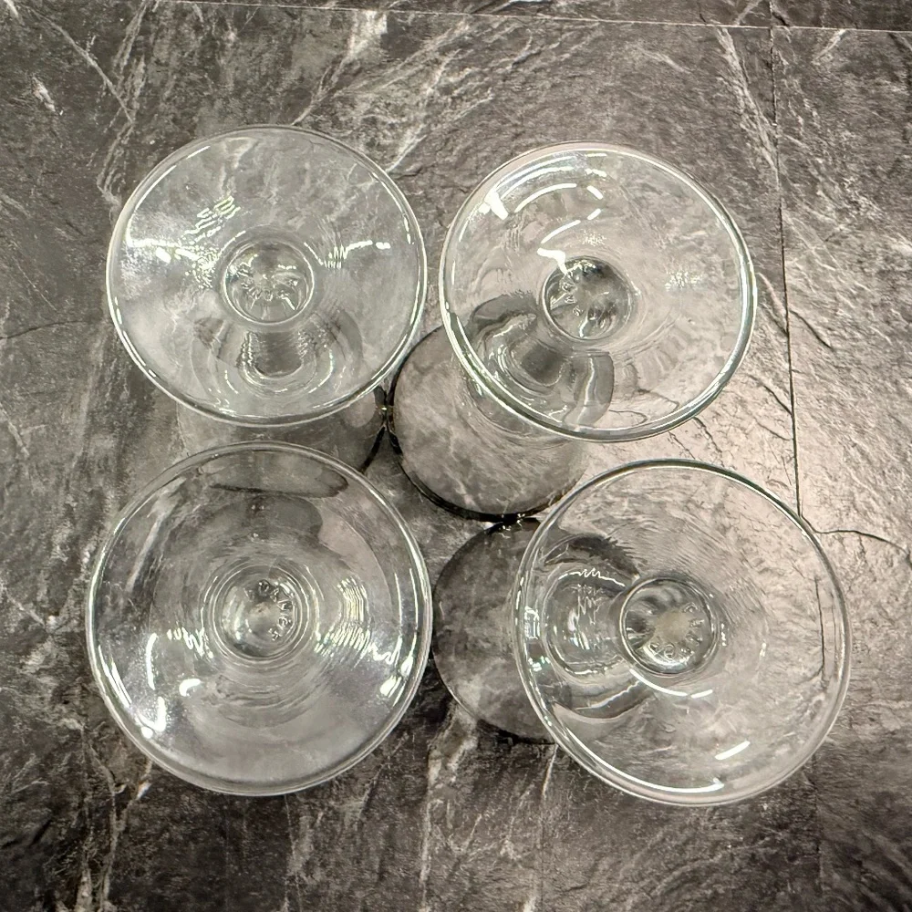 Silver Rimmed Shot Glasses (Set of 4)